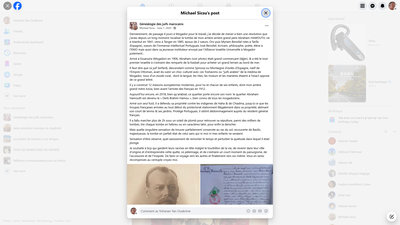 This post describes a personal genealogical quest in Mogador (now Essaouira), Morocco, where the author searched for their great-great-grandfather's tomb. Abraham Hamouth, born in Istanbul in 1841, was a prominent Jewish merchant who moved to Tangier in 1885 and later to Mogador in 1906. He married two Benoliel sisters from Tarifa, Spain, who were sisters of the renowned Portuguese intellectual José Benoliel. Notably, Abraham Hamouth was the first Jewish person to purchase property outside the Kasbah walls, acquiring seaside land. This account represents a fascinating intersection of Sephardic Jewish heritage, connecting Turkish, Spanish, Portuguese, and Moroccan Jewish history through one family's story. The post demonstrates the rich multicultural nature of Moroccan Jewish communities and their historical mobility across the Mediterranean region.