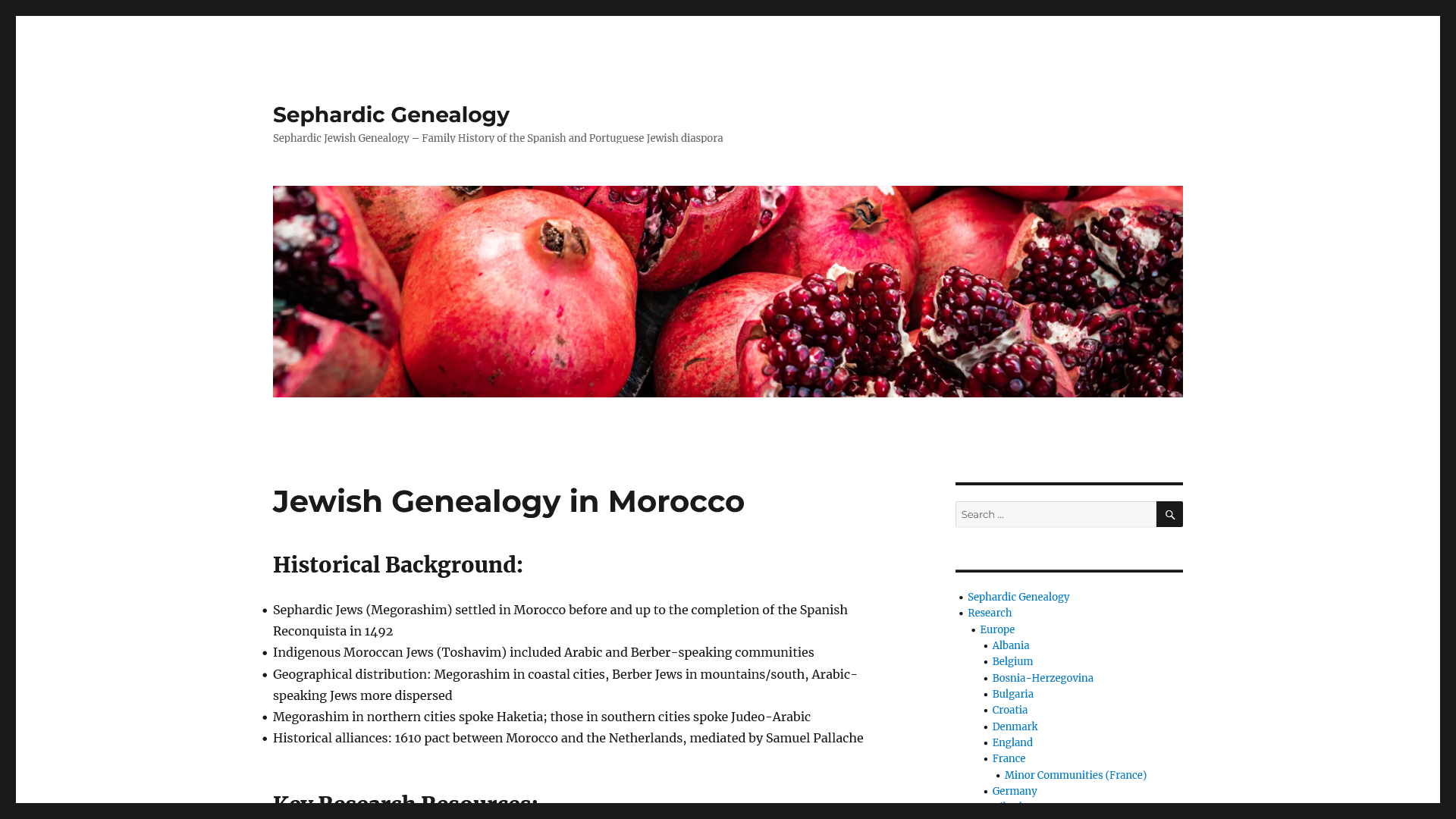 Jewish Genealogy in Morocco – Sephardic Genealogy