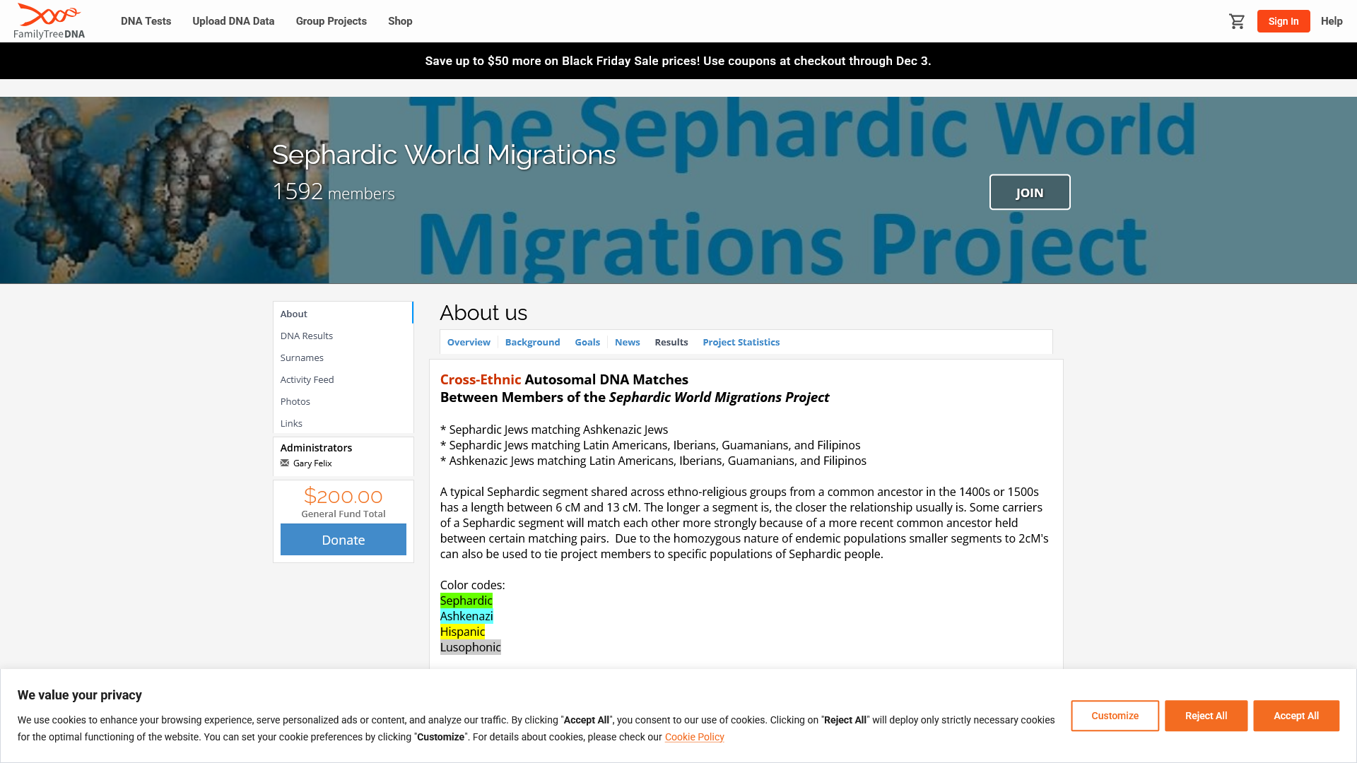 Sephardic World Migrations - Results - FamilyTreeDNA