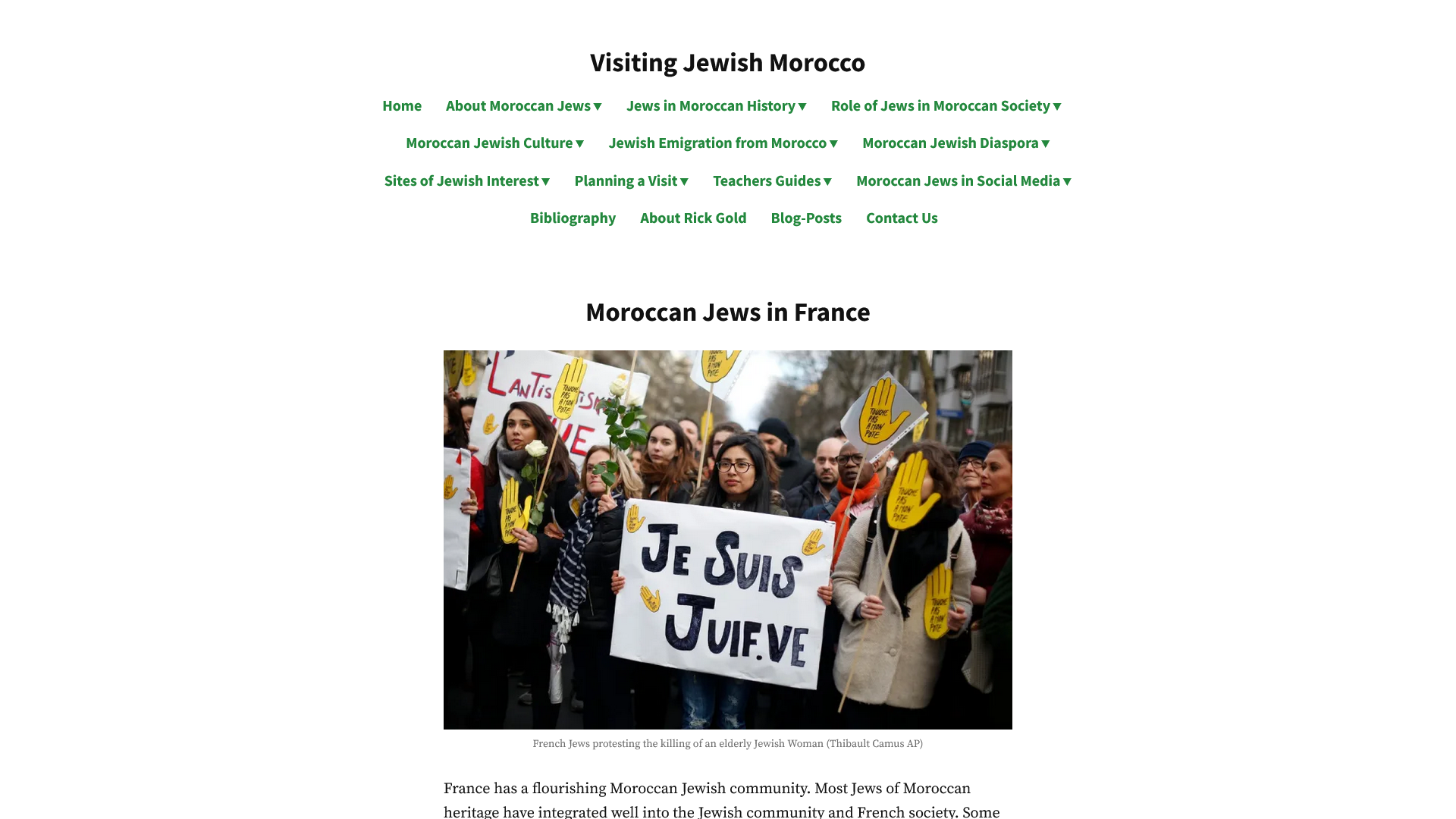 Moroccan Jews in France – Visiting Jewish Morocco