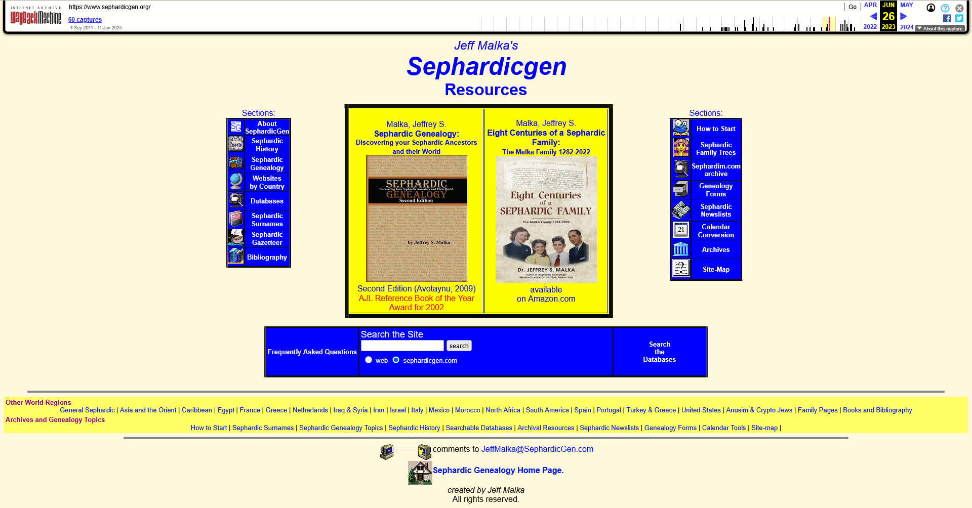 Sephardic genealogy and Sephardim, Jewish Genealogy