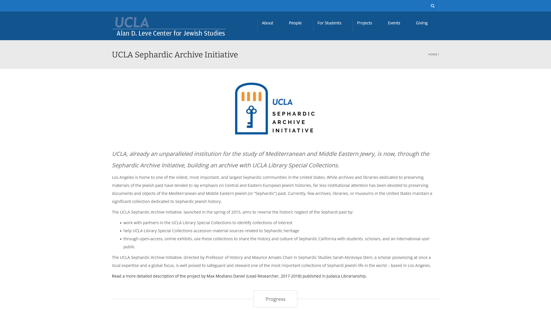 UCLA Sephardic Archive Initiative | UCLA Alan D. Leve Center for Jewish Studies
