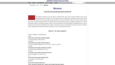 This webpage is part of the International Association of Jewish Genealogical Societies' cemetery dat