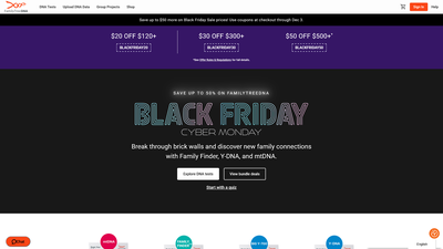 **FamilyTreeDNA: Comprehensive Genetic Genealogy and DNA Testing Services**

FamilyTreeDNA's website