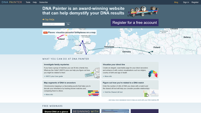 ## DNA Painter: Comprehensive Genetic Genealogy Analysis Platform

DNA Painter is an award-winning w