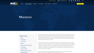 This web page from the World Jewish Congress provides a concise but comprehensive overview of Morocc