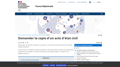 This official French government webpage serves as a comprehensive guide for French citizens seeking 